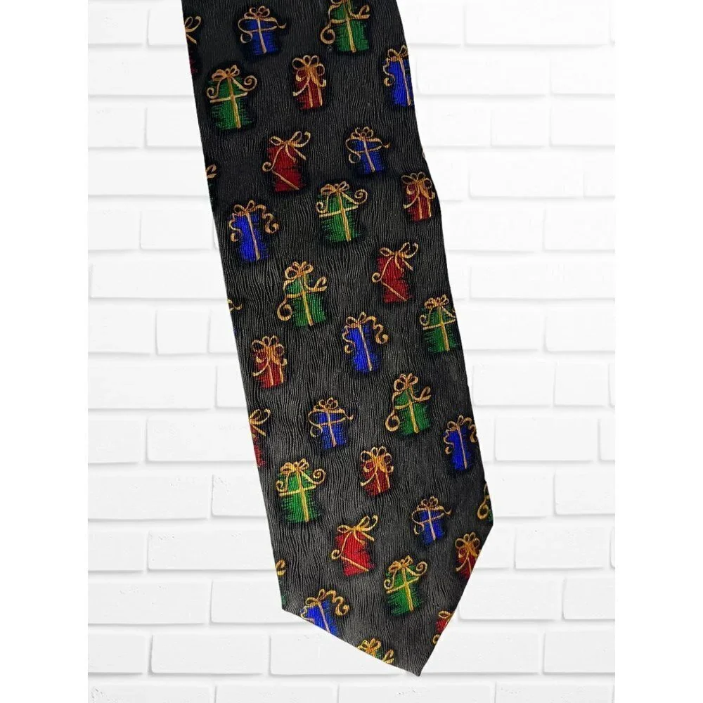 5/$25 J.Z. Richards Mens Necktie 100% Silk Novelty Christmas Holiday Gift